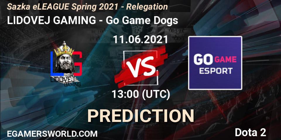 LIDOVEJ GAMING - Go Game Dogs: ennuste. 11.06.2021 at 13:16, Dota 2, Sazka eLEAGUE Spring 2021 - Relegation
