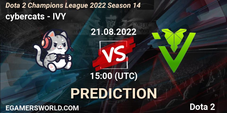 cybercats - IVY: ennuste. 21.08.2022 at 15:33, Dota 2, Dota 2 Champions League 2022 Season 14