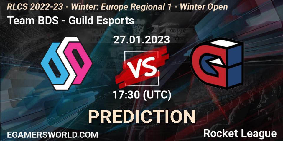 Team BDS - Guild Esports: ennuste. 27.01.2023 at 17:30, Rocket League, RLCS 2022-23 - Winter: Europe Regional 1 - Winter Open