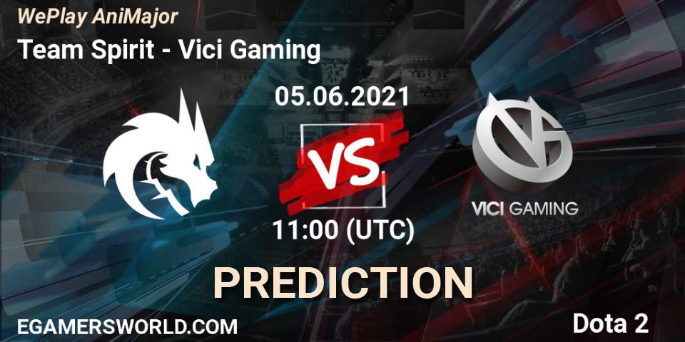 Team Spirit - Vici Gaming: ennuste. 05.06.2021 at 11:00, Dota 2, WePlay AniMajor 2021