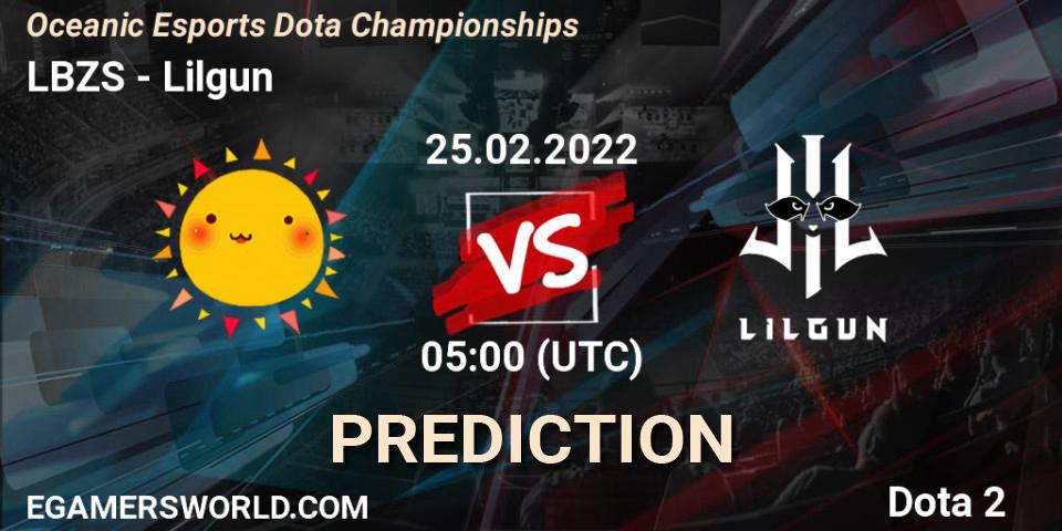 LBZS - Lilgun: ennuste. 25.02.2022 at 05:06, Dota 2, Oceanic Esports Dota Championships