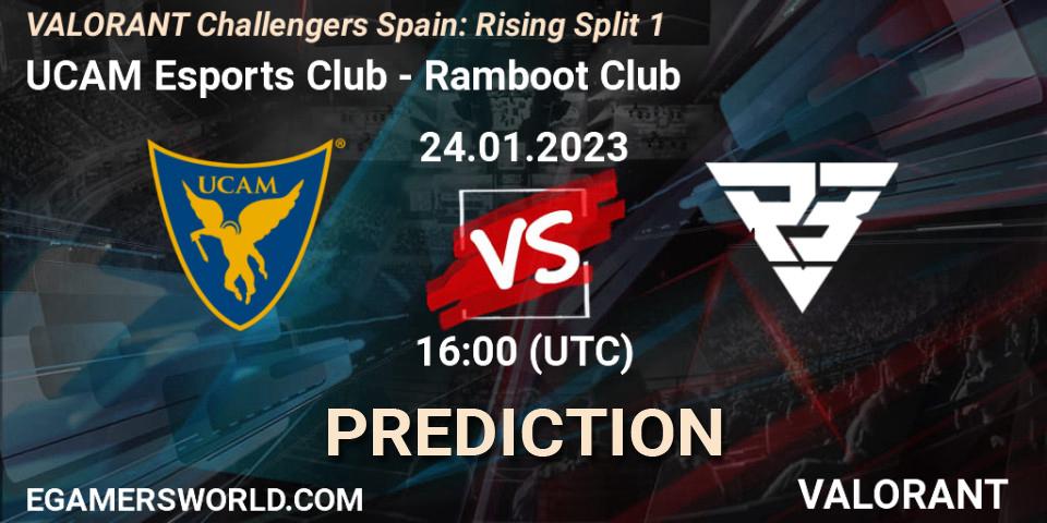 UCAM Esports Club - Ramboot Club: ennuste. 24.01.2023 at 16:00, VALORANT, VALORANT Challengers 2023 Spain: Rising Split 1