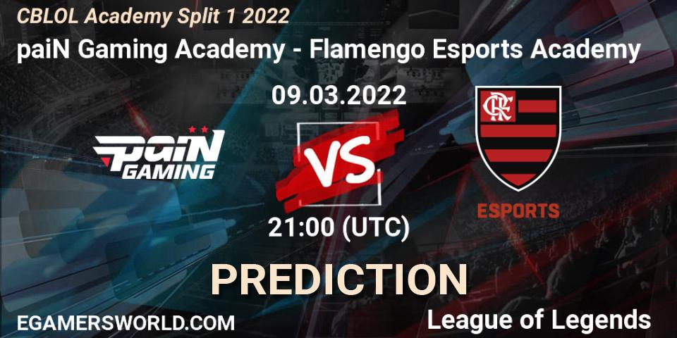 paiN Gaming Academy - Flamengo Esports Academy: ennuste. 09.03.2022 at 21:00, LoL, CBLOL Academy Split 1 2022