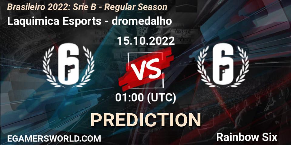 Laquimica Esports - dromedalho: ennuste. 15.10.2022 at 01:00, Rainbow Six, Brasileirão 2022: Série B - Regular Season