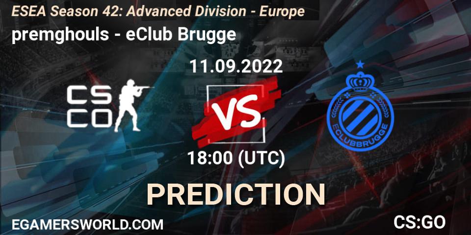premghouls - eClub Brugge: ennuste. 11.09.22, CS2 (CS:GO), ESEA Season 42: Advanced Division - Europe