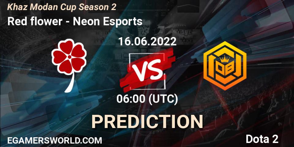 Red flower - Neon Esports: ennuste. 16.06.2022 at 10:08, Dota 2, Khaz Modan Cup Season 2