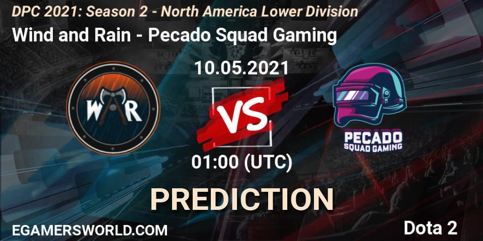 Wind and Rain - Pecado Squad Gaming: ennuste. 10.05.21, Dota 2, DPC 2021: Season 2 - North America Lower Division
