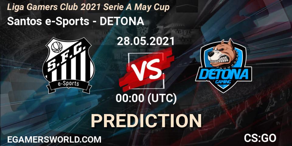 Santos e-Sports - DETONA: ennuste. 28.05.2021 at 00:00, Counter-Strike (CS2), Liga Gamers Club 2021 Serie A May Cup