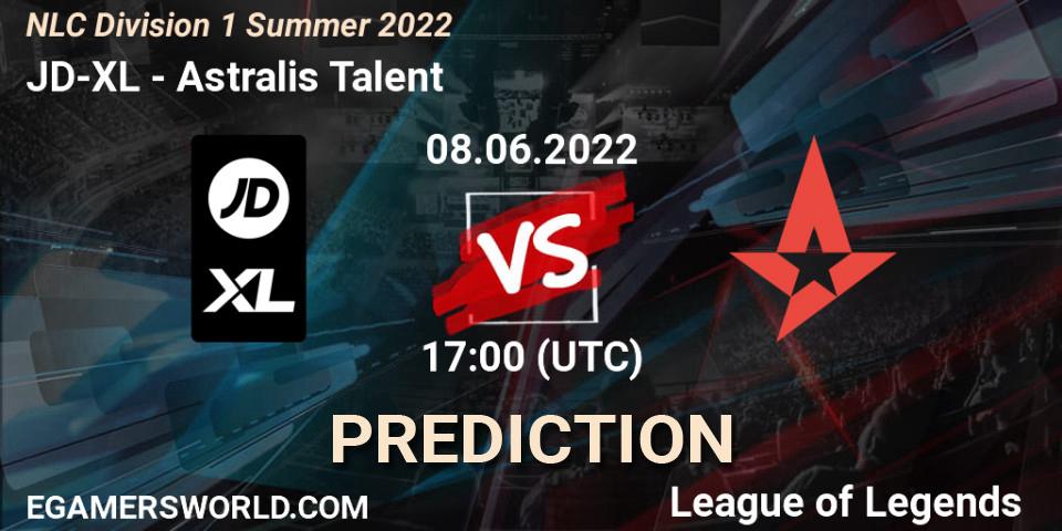 JD-XL - Astralis Talent: ennuste. 08.06.2022 at 17:00, LoL, NLC Division 1 Summer 2022