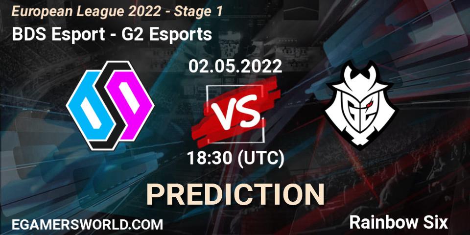 BDS Esport - G2 Esports: ennuste. 02.05.2022 at 18:30, Rainbow Six, European League 2022 - Stage 1
