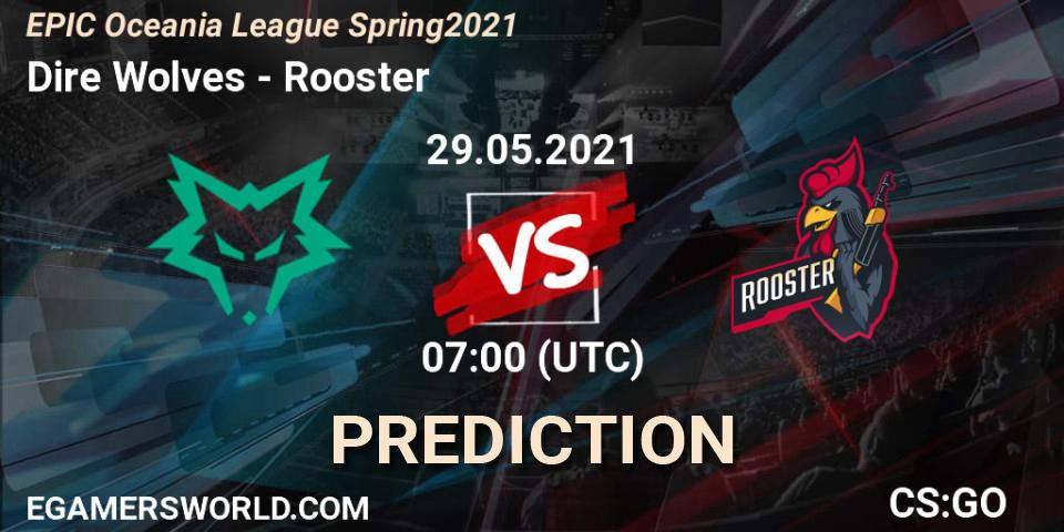 Dire Wolves - Rooster: ennuste. 29.05.2021 at 07:00, Counter-Strike (CS2), EPIC Oceania League Spring 2021