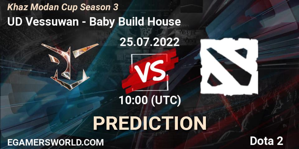 UD Vessuwan - Baby Build House: ennuste. 25.07.2022 at 10:20, Dota 2, Khaz Modan Cup Season 3