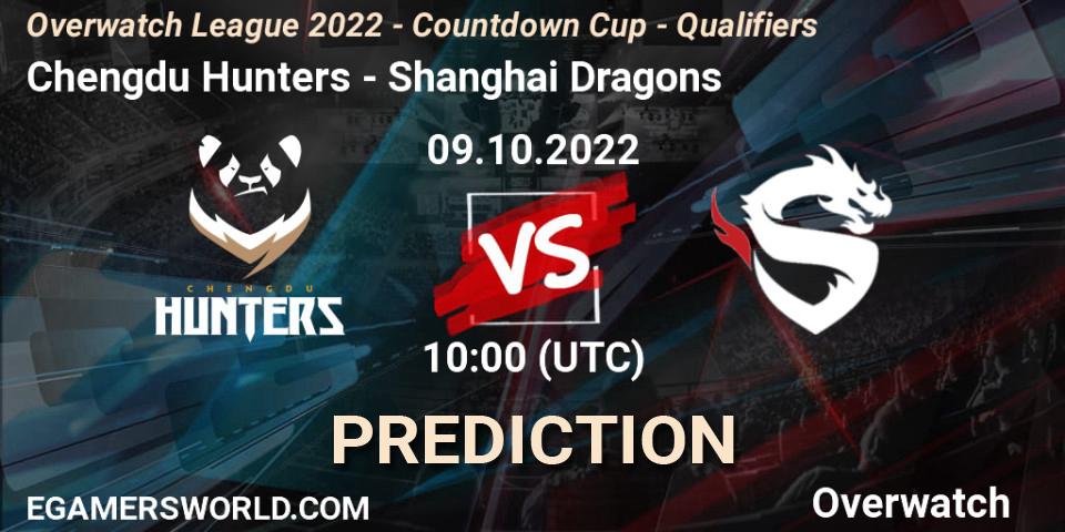 Chengdu Hunters - Shanghai Dragons: ennuste. 09.10.22, Overwatch, Overwatch League 2022 - Countdown Cup - Qualifiers