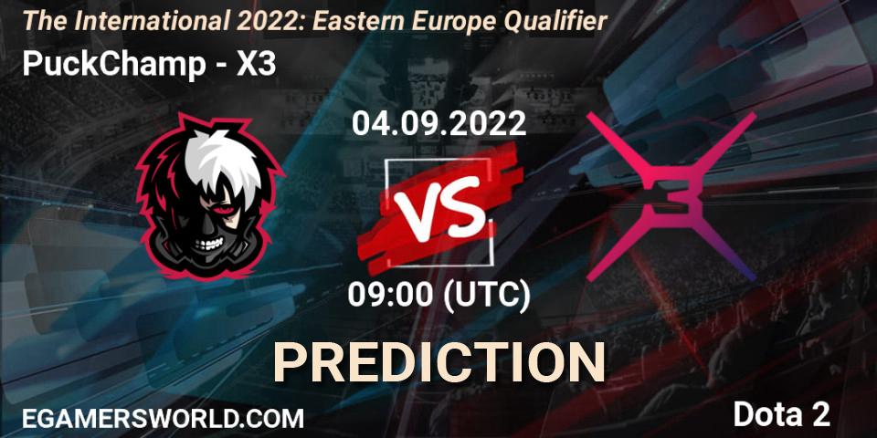 PuckChamp - X3: ennuste. 04.09.22, Dota 2, The International 2022: Eastern Europe Qualifier