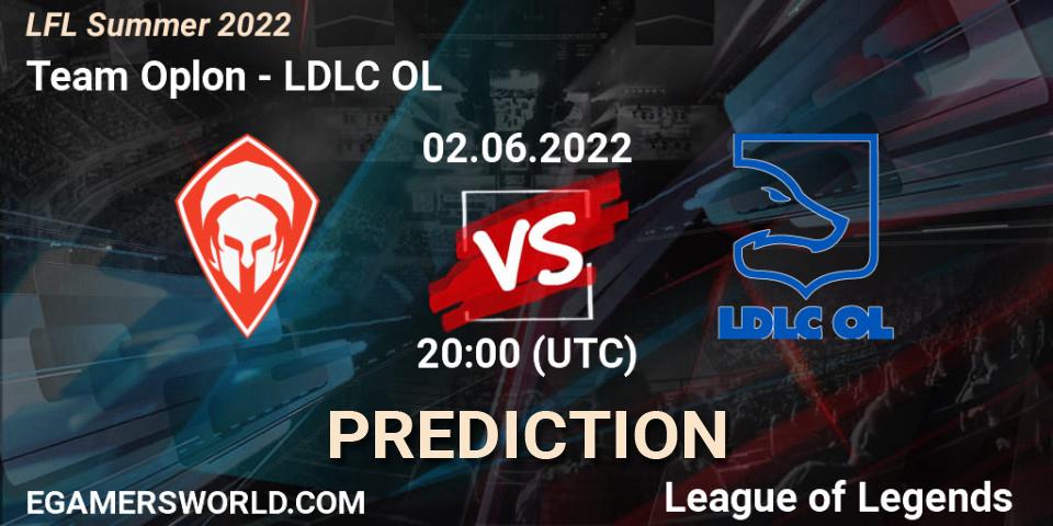 Team Oplon - LDLC OL: ennuste. 02.06.2022 at 20:00, LoL, LFL Summer 2022