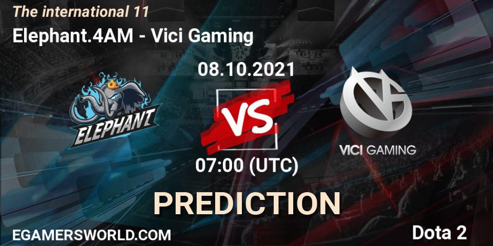 Elephant.4AM - Vici Gaming: ennuste. 08.10.2021 at 07:03, Dota 2, The Internationa 2021