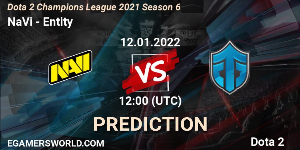 NaVi - Entity: ennuste. 12.01.2022 at 12:00, Dota 2, Dota 2 Champions League 2021 Season 6
