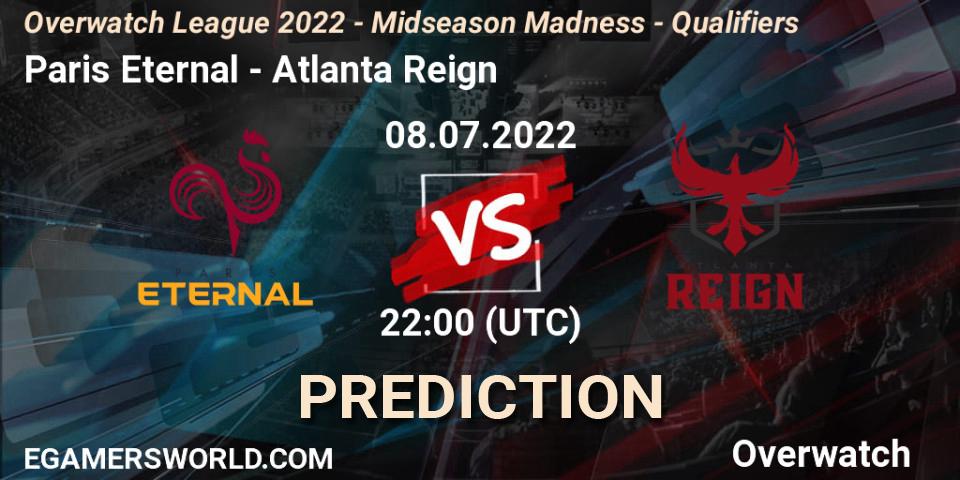 Paris Eternal - Atlanta Reign: ennuste. 08.07.22, Overwatch, Overwatch League 2022 - Midseason Madness - Qualifiers