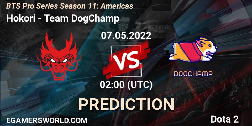 Hokori - Team DogChamp: ennuste. 06.05.2022 at 00:22, Dota 2, BTS Pro Series Season 11: Americas
