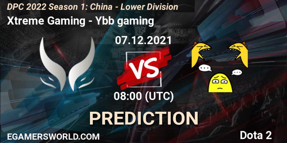 Xtreme Gaming - Ybb gaming: ennuste. 07.12.2021 at 07:53, Dota 2, DPC 2022 Season 1: China - Lower Division