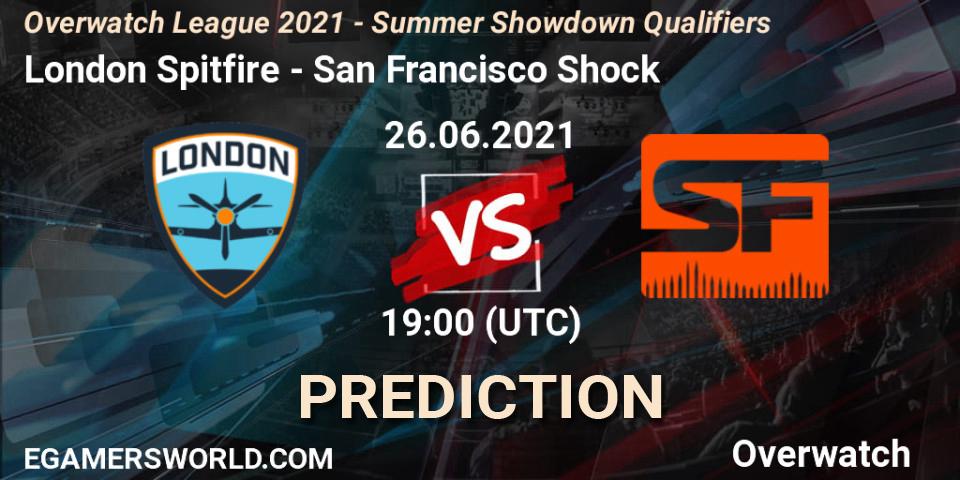London Spitfire - San Francisco Shock: ennuste. 26.06.2021 at 19:00, Overwatch, Overwatch League 2021 - Summer Showdown Qualifiers
