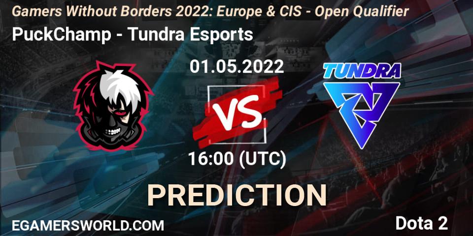 PuckChamp - Tundra Esports: ennuste. 01.05.2022 at 16:05, Dota 2, Gamers Without Borders 2022: Europe & CIS - Open Qualifier