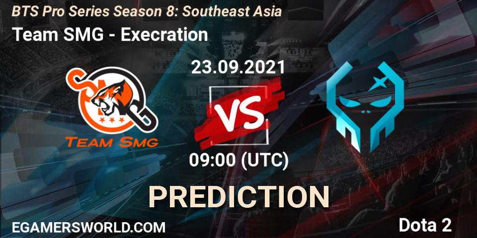 Team SMG - Execration: ennuste. 23.09.2021 at 09:01, Dota 2, BTS Pro Series Season 8: Southeast Asia