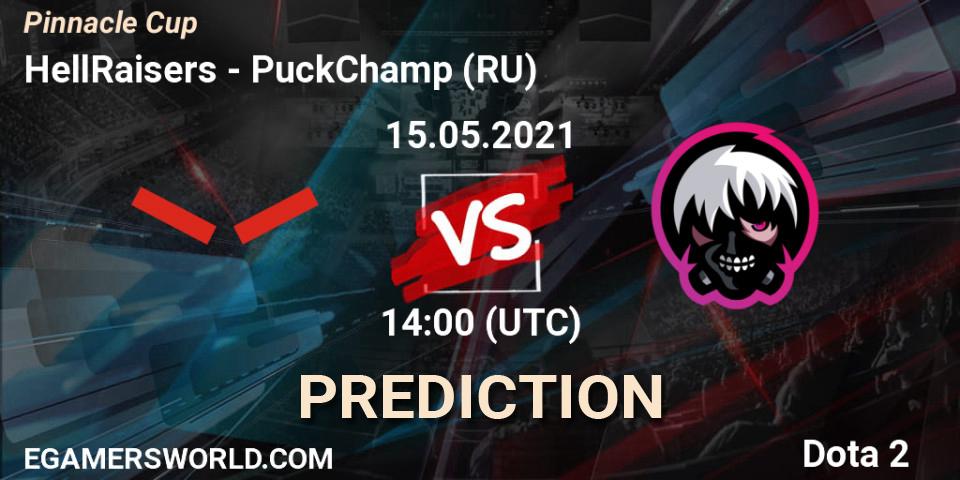 HellRaisers - PuckChamp (RU): ennuste. 15.05.2021 at 14:03, Dota 2, Pinnacle Cup 2021 Dota 2