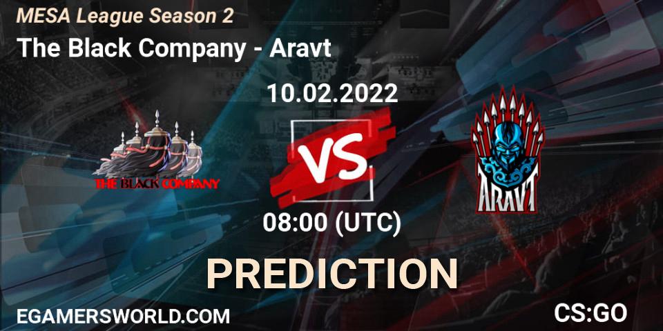 The Black Company - Aravt: ennuste. 15.02.2022 at 08:00, Counter-Strike (CS2), MESA League Season 2