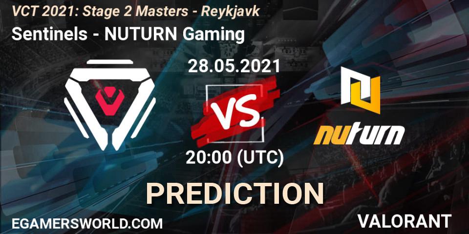Sentinels - NUTURN Gaming: ennuste. 28.05.2021 at 20:00, VALORANT, VCT 2021: Stage 2 Masters - Reykjavík