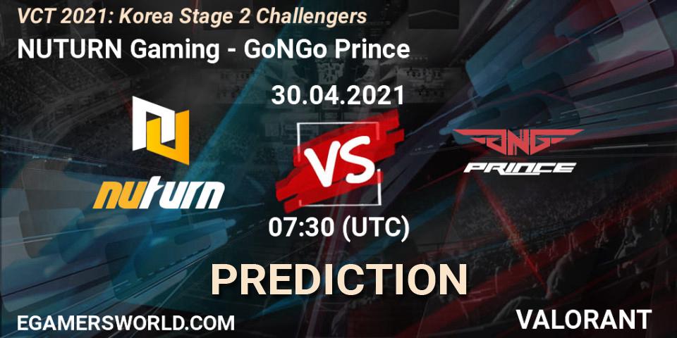NUTURN Gaming - GoNGo Prince: ennuste. 30.04.2021 at 07:30, VALORANT, VCT 2021: Korea Stage 2 Challengers