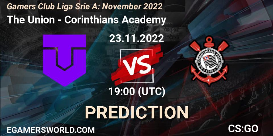 The Union - Corinthians Academy: ennuste. 23.11.22, CS2 (CS:GO), Gamers Club Liga Série A: November 2022