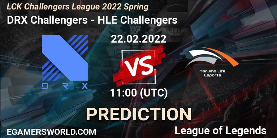DRX Challengers - HLE Challengers: ennuste. 22.02.2022 at 11:00, LoL, LCK Challengers League 2022 Spring