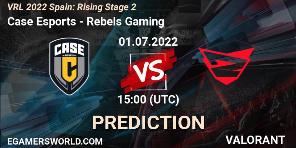 Case Esports - Rebels Gaming: ennuste. 01.07.2022 at 15:20, VALORANT, VRL 2022 Spain: Rising Stage 2