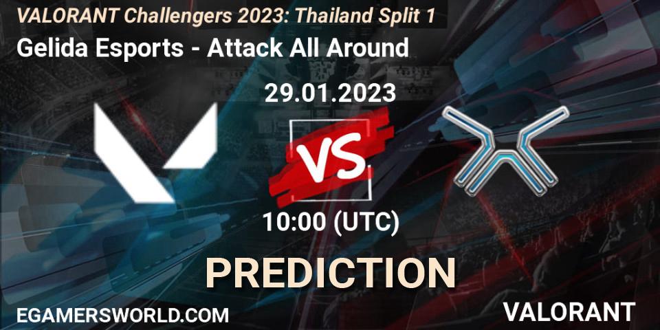 Gelida Esports - Attack All Around: ennuste. 29.01.23, VALORANT, VALORANT Challengers 2023: Thailand Split 1