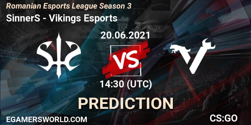 SinnerS - Vikings Esports: ennuste. 20.06.21, CS2 (CS:GO), Romanian Esports League Season 3