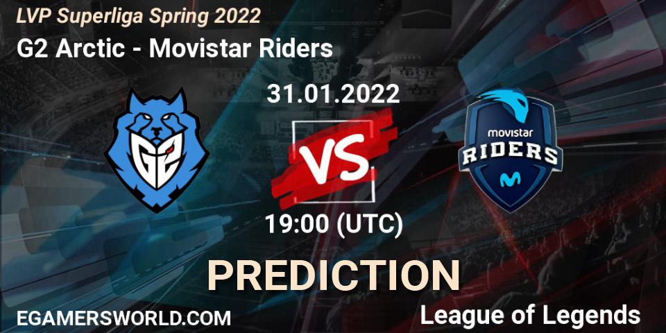 G2 Arctic - Movistar Riders: ennuste. 31.01.22, LoL, LVP Superliga Spring 2022