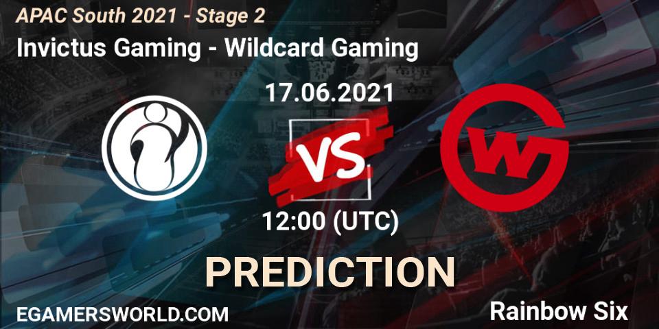 Invictus Gaming - Wildcard Gaming: ennuste. 17.06.2021 at 12:00, Rainbow Six, APAC South 2021 - Stage 2