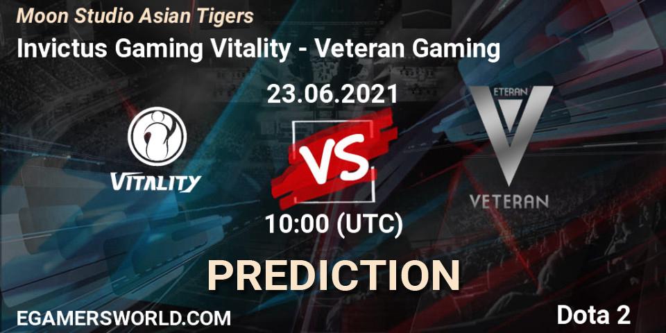 Invictus Gaming Vitality - Veteran Gaming: ennuste. 23.06.21, Dota 2, Moon Studio Asian Tigers