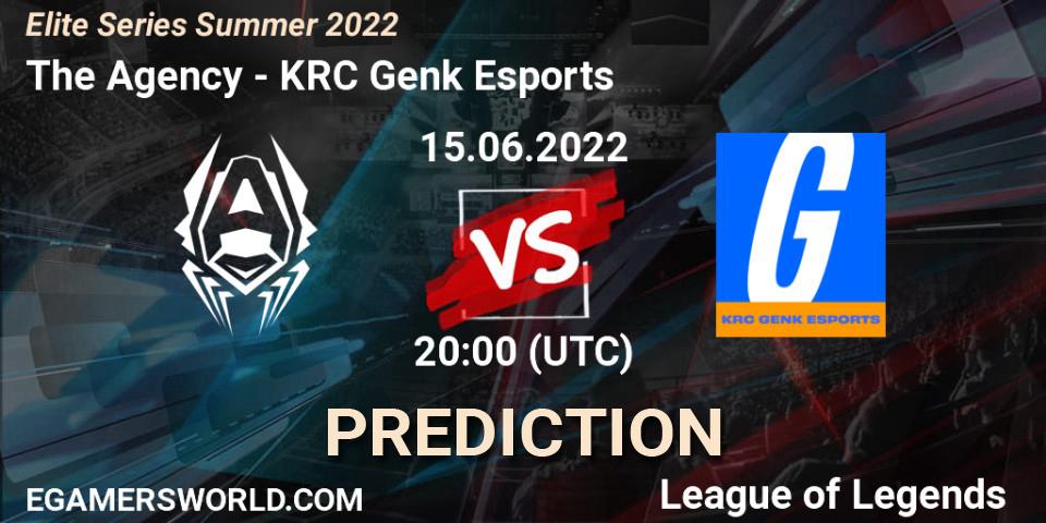 The Agency - KRC Genk Esports: ennuste. 15.06.22, LoL, Elite Series Summer 2022