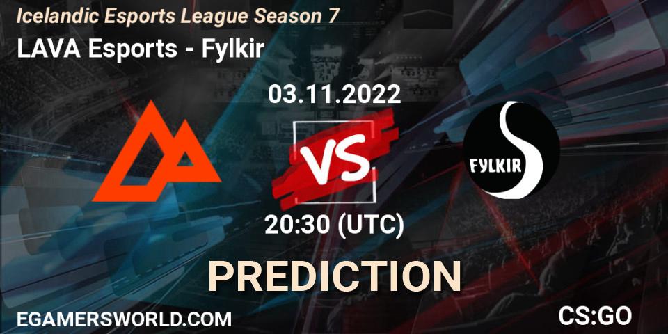 LAVA Esports - Fylkir: ennuste. 03.11.2022 at 20:30, Counter-Strike (CS2), Icelandic Esports League Season 7