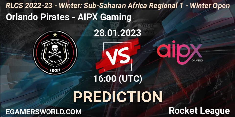 Orlando Pirates - AIPX Gaming: ennuste. 28.01.23, Rocket League, RLCS 2022-23 - Winter: Sub-Saharan Africa Regional 1 - Winter Open