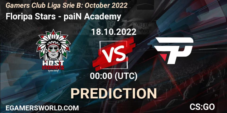 Floripa Stars - paiN Academy: ennuste. 18.10.2022 at 00:00, Counter-Strike (CS2), Gamers Club Liga Série B: October 2022