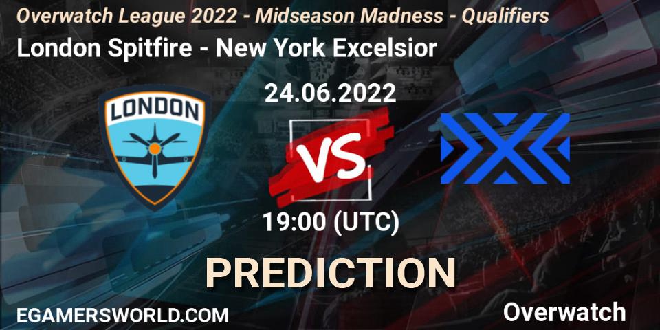 London Spitfire - New York Excelsior: ennuste. 24.06.22, Overwatch, Overwatch League 2022 - Midseason Madness - Qualifiers