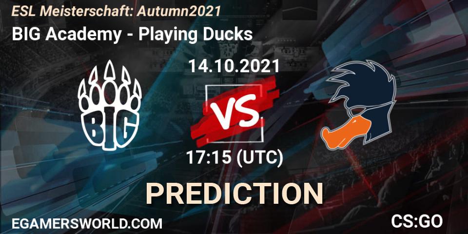 BIG Academy - Playing Ducks: ennuste. 14.10.21, CS2 (CS:GO), ESL Meisterschaft: Autumn 2021