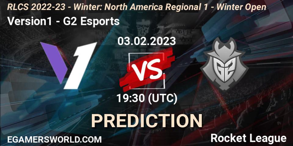 Version1 - G2 Esports: ennuste. 03.02.2023 at 19:30, Rocket League, RLCS 2022-23 - Winter: North America Regional 1 - Winter Open