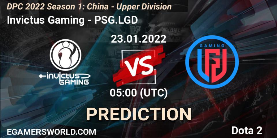 Invictus Gaming - PSG.LGD: ennuste. 23.01.22, Dota 2, DPC 2022 Season 1: China - Upper Division
