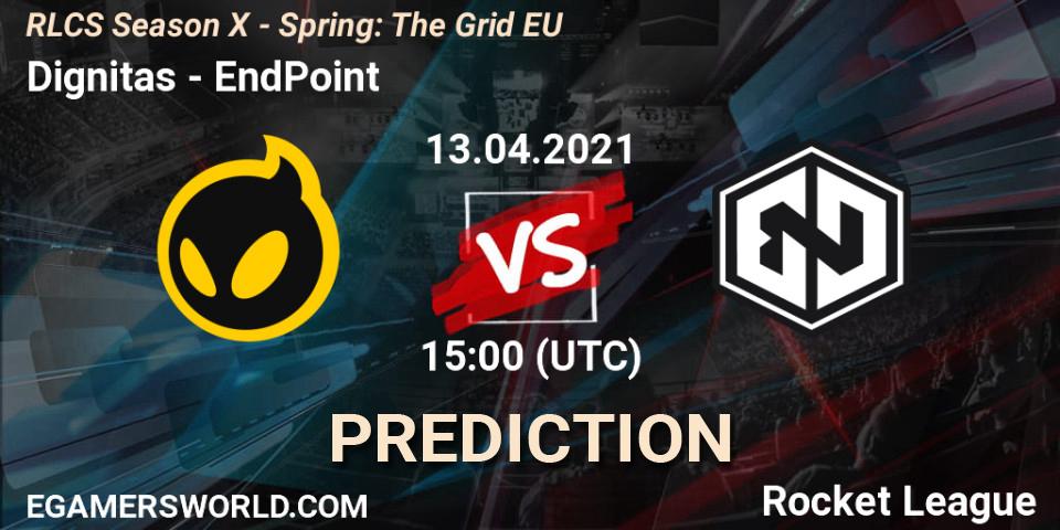 Dignitas - EndPoint: ennuste. 13.04.2021 at 15:00, Rocket League, RLCS Season X - Spring: The Grid EU