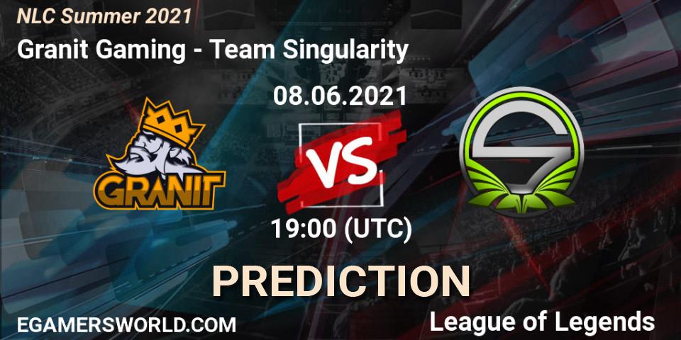 Granit Gaming - Team Singularity: ennuste. 08.06.2021 at 19:00, LoL, NLC Summer 2021