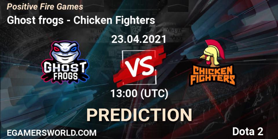 Ghost frogs - Chicken Fighters: ennuste. 23.04.2021 at 13:00, Dota 2, Positive Fire Games
